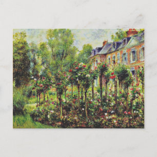 Renoir - The Rose Garden at Wargemont-1879 Postcard