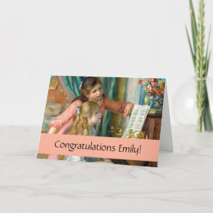 Renoir Two Girls at the Piano Print Music Fine Art Card