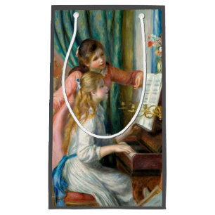 Renoir Two Girls at the Piano Print Music Fine Art Small Gift Bag