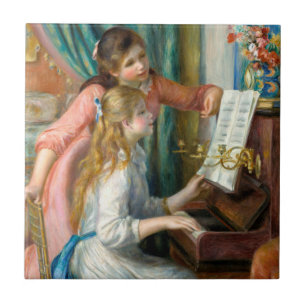 Renoir Two Girls at the Piano Print Music Fine Art Tile