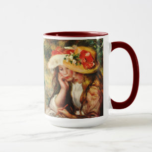 Renoir Two Girls Reading in the Garden Mug