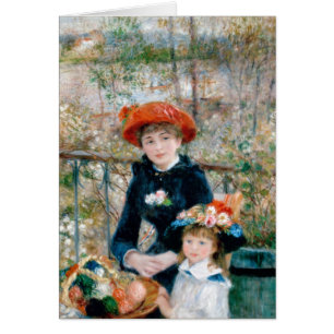 Renoir Two Sisters on Terrace Vintage Fine Art
