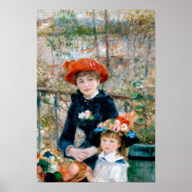Renoir "Two Sisters (On the Terrace)" Poster (Front)