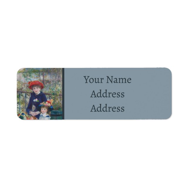 Renoir Two Sisters Terrace French Impressionism  (Front)