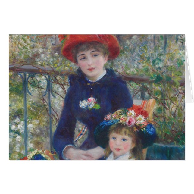 Renoir Two Sisters Terrace French Impressionism  (Front Horizontal)