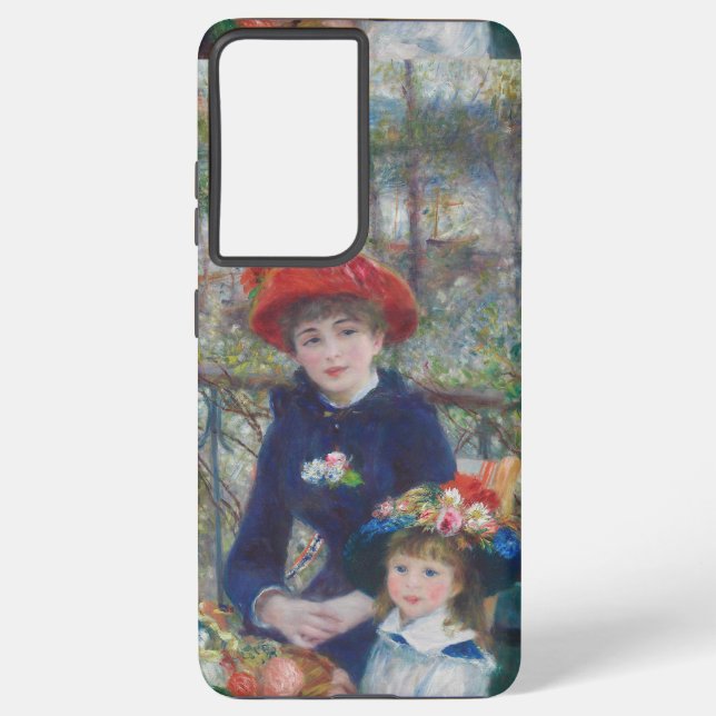 Renoir Two Sisters Terrace French Impressionism  Samsung Galaxy S21 Ultra Case (Back)
