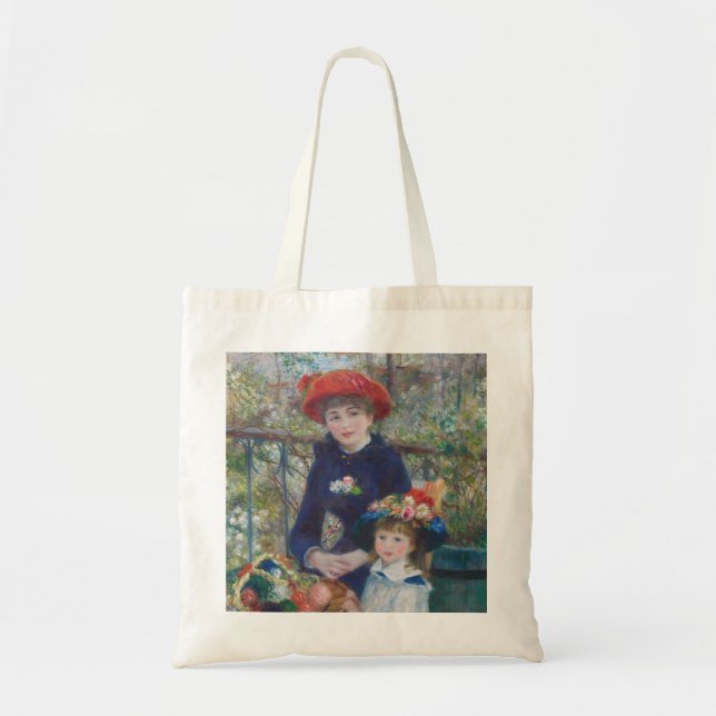 Renoir Two Sisters Terrace French Impressionism  Tote Bag (Front)
