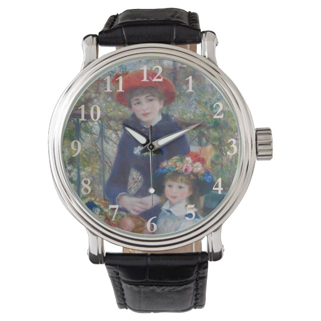 Renoir Two Sisters Terrace French Impressionism  Watch (Front)