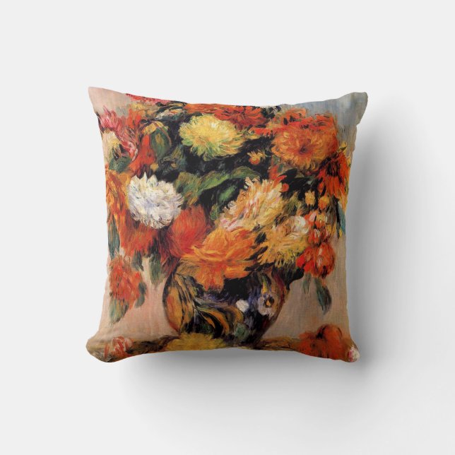 Renoir - Vase of Flowers, 1884 Cushion (Front)
