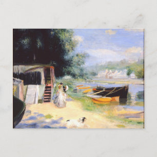 Renoir - View of Bougival, fine art painting Postcard
