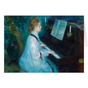 Renoir Woman Piano Music Musician