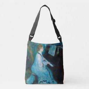 Renoir Woman Piano Music Musician Crossbody Bag