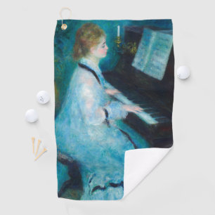 Renoir Woman Piano Music Musician Golf Towel