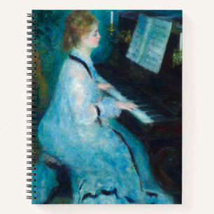 Renoir Woman Piano Music Musician Notebook