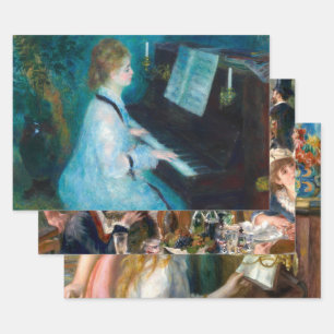 Renoir Woman Piano Music Musician Wrapping Paper Sheet