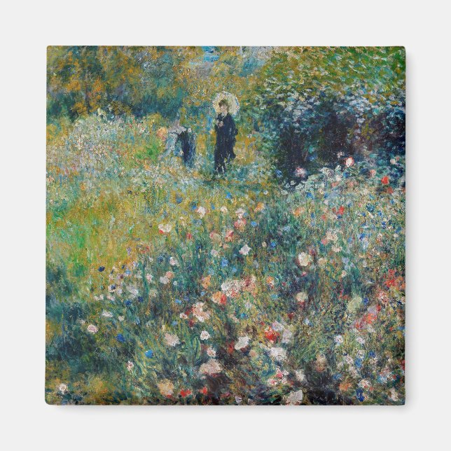 Renoir - Woman with a Parasol in a Garden Magnet (Front)