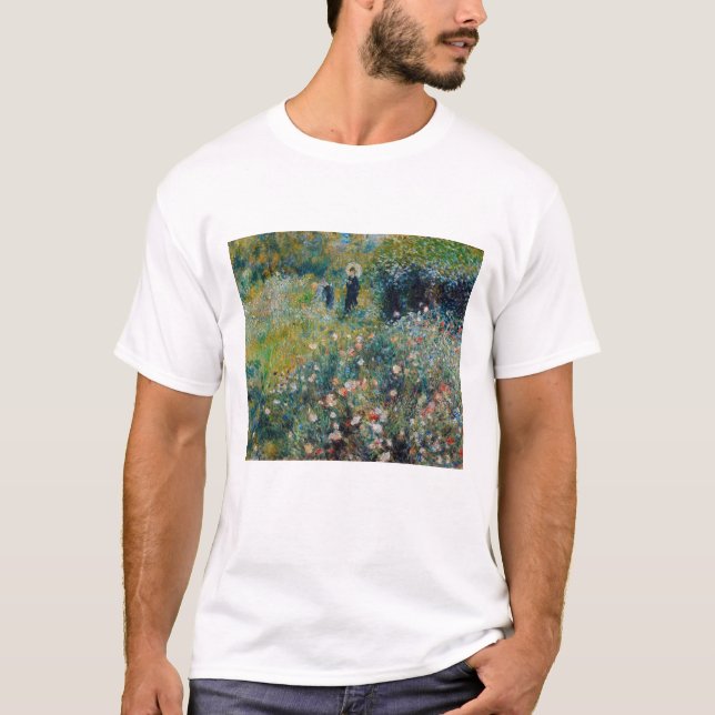 Renoir - Woman with a Parasol in a Garden T-Shirt (Front)