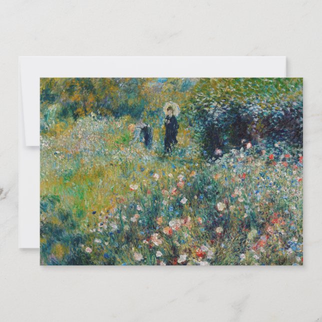 Renoir - Woman with a Parasol in a Garden Thank You Card (Front)