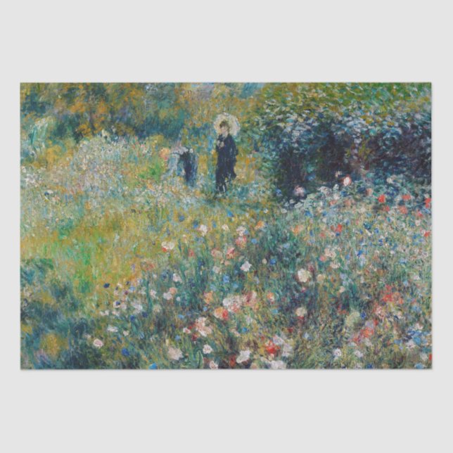Renoir - Woman with a Parasol in a Garden Tissue Paper (Front)