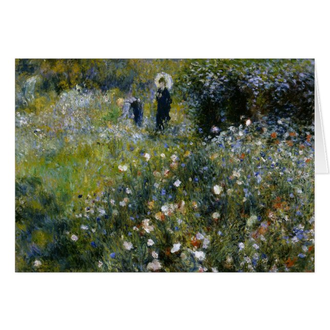 Renoir Woman with Parasol in Garden (Front Horizontal)
