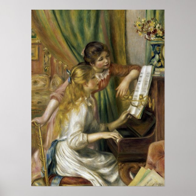 Renoir - Young Girls At The Piano Poster (Front)