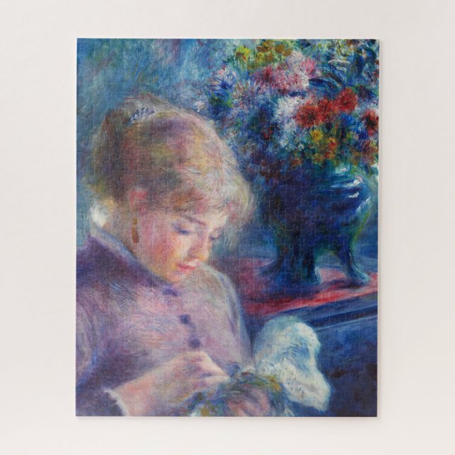 Renoir, Young Woman Sewing  Jigsaw Puzzle (Vertical)