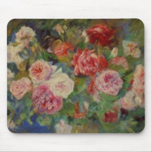 Renoir'a A Vase of Roses Still Life Mouse Mat
