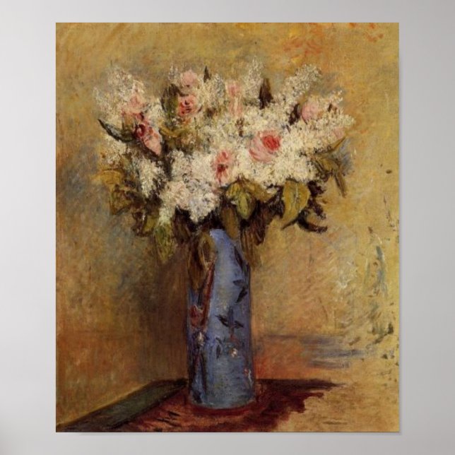 Renoir's A Vase of Lilacs and Roses Poster (Front)