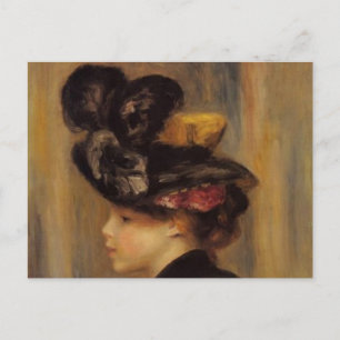 Renoir's A Young Woman Wearing a Black Hat Postcard