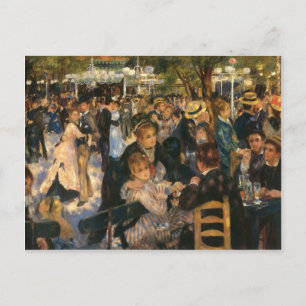 Renoir's Bal du de la Galette (1876) Postcard