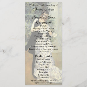 Renoir's City Dance Wedding Program Programme