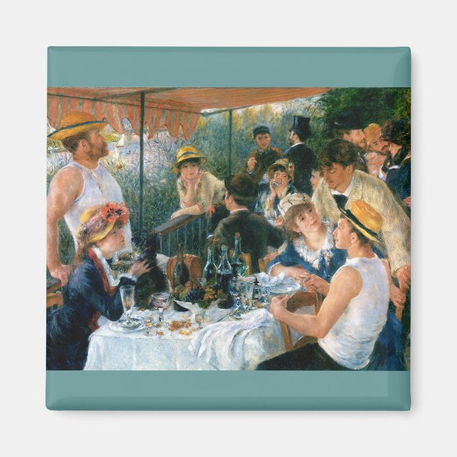 Renoir's Luncheon of the Boating Party (1881) Magnet (Front)