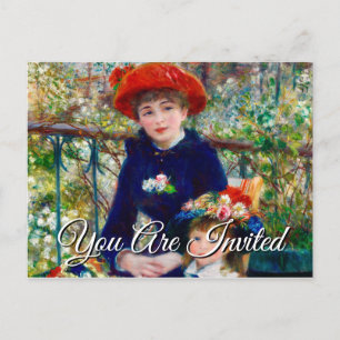 Renoir's Mother and Child   Invitation Postcard