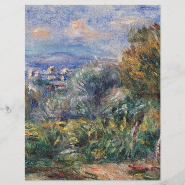 Renoir's Nature Landscape Scrapbook Paper (Front)