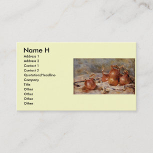 Renoir's Still Life with Onions (1881) Business Card