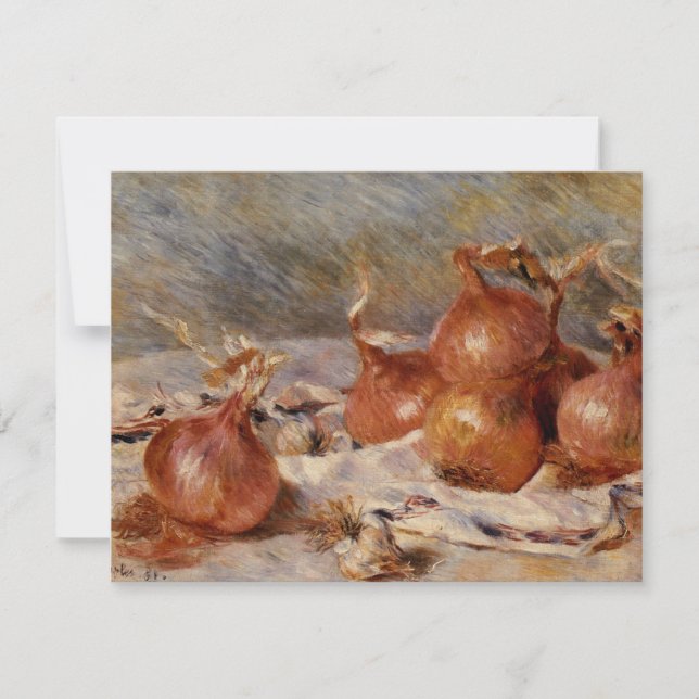 Renoir's Still Life with Onions (1881) Invitation (Front)