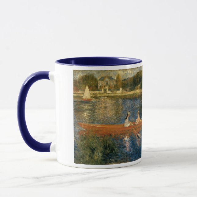 Renoir's The Seine at Asnières (The Skiff) ca 1879 Mug (Left)