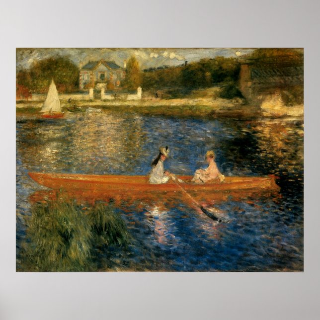 Renoir's The Seine at Asnières (The Skiff) ca 1879 Poster (Front)
