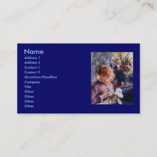 Renoir's Young Woman Sewing Business Card