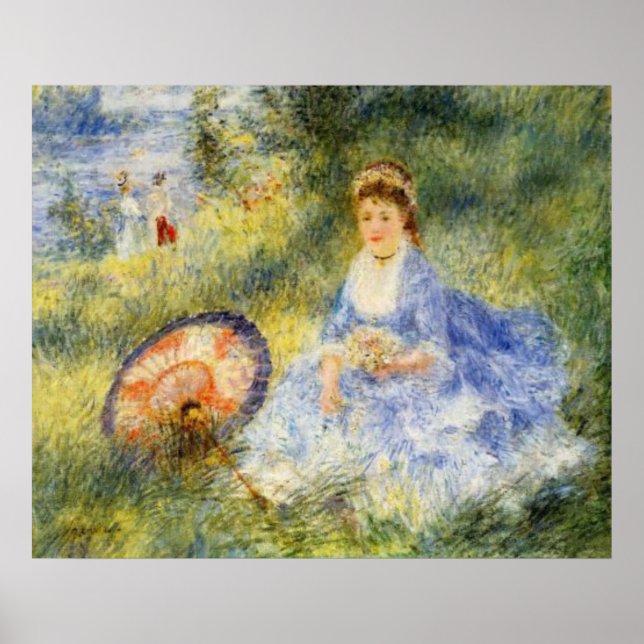 Renoir's Young Woman With a Japanese Umbrella Poster (Front)