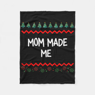 Renolve Christmas Uni Adults Black Small Crew Neck Fleece Blanket
