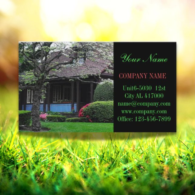 Renovation Construction lawn care landscaping Business Card (Renovation Construction lawn care landscaping Business Card)