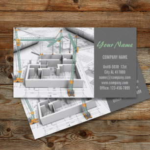 Renovation Handyman Construction architect Business Card