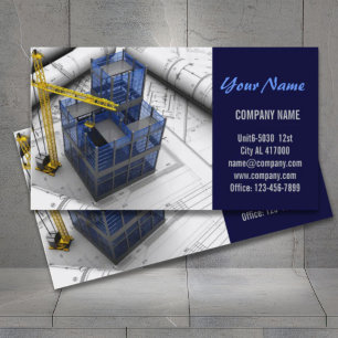 Renovation Handyman Construction architect Business Card