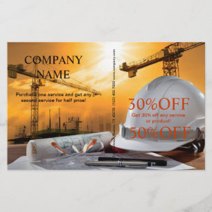 Renovation Handyman Contractor Construction Flyer