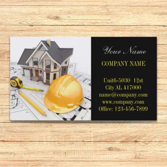 Renovation Home Remodeling Contractor Construction Business Card (Renovation Home Remodeling Contractor Construction Business Card)