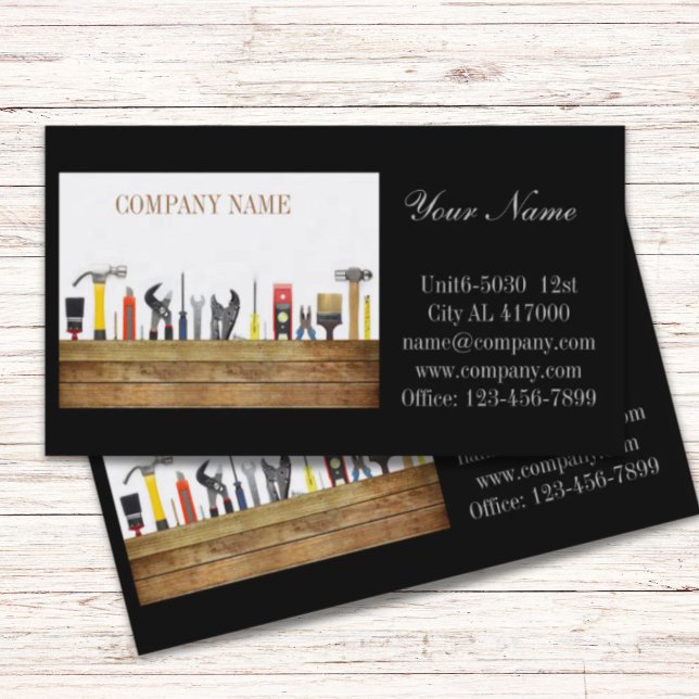 Renovation Tools Handyman Carpentry Construction Business Card (Renovation Tools Handyman Carpentry Construction Business Card)