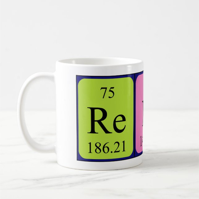 Rens periodic table name mug (Left)