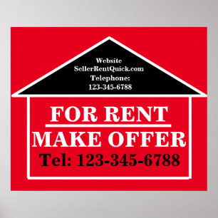 RENT BY OWNER MAKE OFFER Instant Download RE Sign