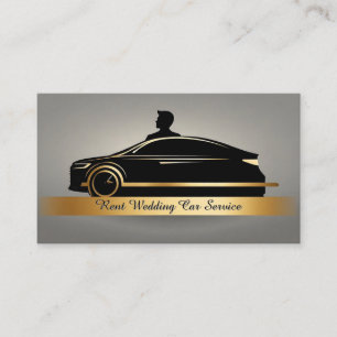 Rent car service QR code professional Business Card